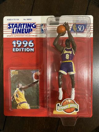1996 Kobe Bryant Starting Lineup Extended Rookie Figure And Skybox Rookie Card