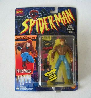 Peter Parker W/ Camera 1994 Spider - Man The Animated Series Action Figure