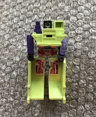 1985 Hasbro G1 Transformers Constructicons Action Figure: Long Haul (incomplete)