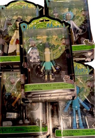 Funko Rick And Morty Series 1 Snowball Build - A - Figure Complete Set Of 5 Nib