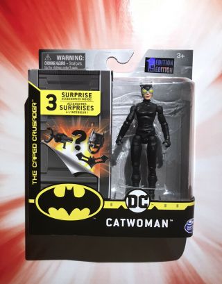 Spin Master Dc The Caped Crusader Catwoman 4 " Figure 1st Edition
