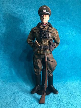 1/6 Dragon Did Ww2 Wwii German Officer Soldier Action Figure With Stand.