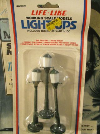 Vintage Lamp Lights Tyco Life Like Train Track Set