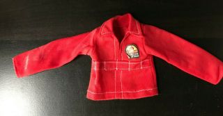 Vintage Red Jacket For Six Million Dollar Man Steve Austin 1976 Kenner