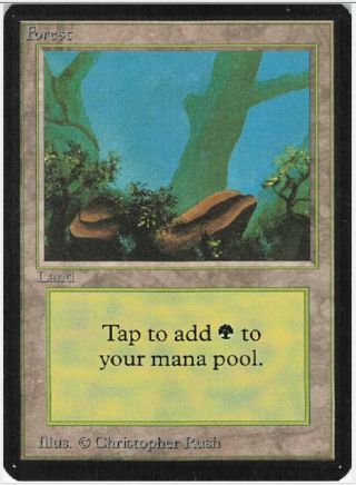 Forest (a) Alpha Magic The Gathering