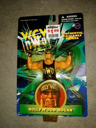 Wcw Hollywood Hogan Hulk Poseable Action Figure 1998 Osftm Toymakers Mini