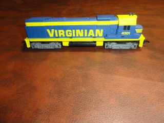 Tyco Ho Scale Train Virginian Locomotive 4301 Lights