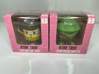 Star Trek Captain Cup Kirk & Gorn Bread Muffin Vinyl Figure Funedibles Usaopoly