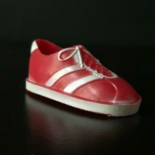 Vintage 1 Red Sneaker For Six Million Dollar Man Shoe Steve Austin 1976 Kenner