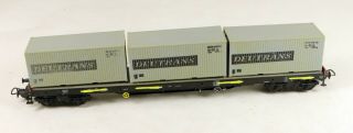 Piko 5/6419 - 015 Flat Car With Containers Riv 3154432132 - 4 Ho Scale 1/87
