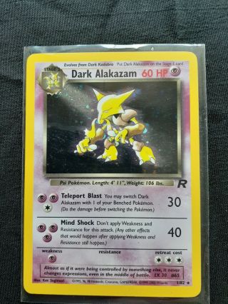 Pokemon Dark Alakazam Holo Team Rocket