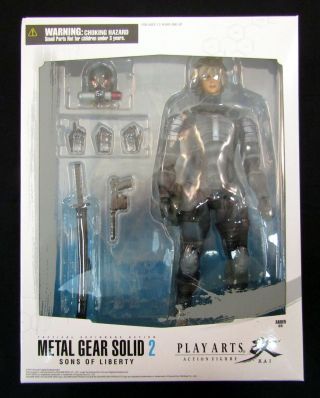 Raiden Play Arts Kai 10 " Action Figure Metal Gear Solid 2 &