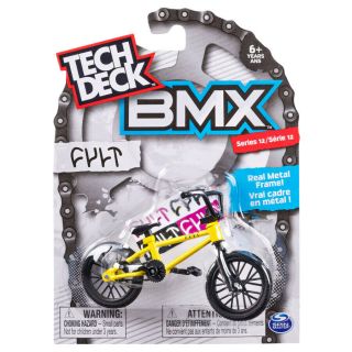Tech Deck Bmx Finger Bikes Series 12 Cult Flick Tricks Yellow Metal Frame