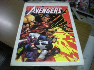 Vintage 2004 Avengers 500 Poster art by David Finch 24x36 inches 2