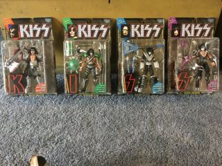 1997 Kiss Ultra Action Figures By Mcfarlane Toys – Full Set Of 4 Band Members