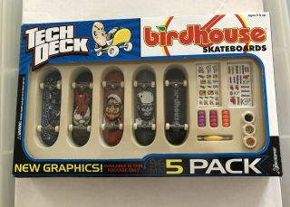Tech Deck 96mm Fingerboard Tony Hawk Lasek Birdhouse Skateboards 5 Pack