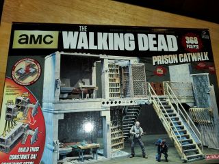 Walking Dead Mcfarlane Building Construction Set Prison Catwalk With Hershel