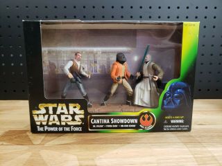 Cantina Showdown Star Wars Power Of The Force Kenner 1997 Obi - Wan Kenobi