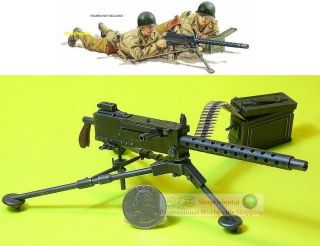 1:6 Scale Action Figure Dragon Ww2 Us Army Machine Gun.  30 Cal Model M1919 - A4