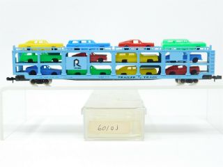N Scale Ri Ttx The Rock Trailer Train Triple Deck Auto Carrier W/ Cars 42460