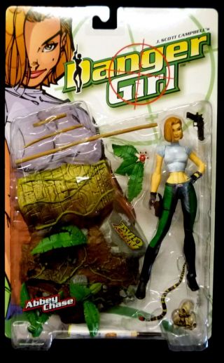 Danger Girl Abby Chase Campbell Action Figure 1999 Mcfarlane Toys Amricons