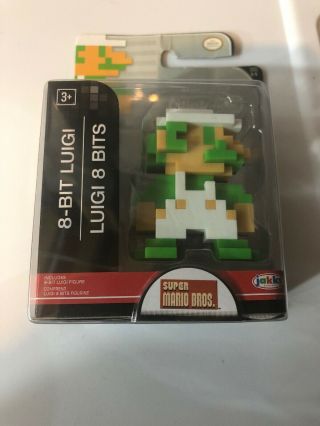 Mario Bros.  Series 5 Nintendo 8 - Bit Luigi 2.  5 " Mini Figure