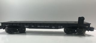 Menards O Gauge Milwaukee Road Black Flatcar No Load From 2014
