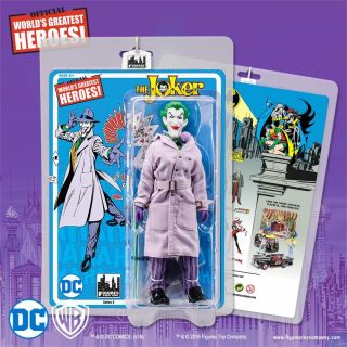 Dc Comics Batman Retro Mego The Joker 8 Inch Action Figure Series 6