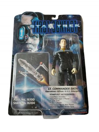Playmates Toys Lt.  Commander Data Star Trek First Contact Action Figure