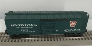 Lionel 36261 Pennsylvania Railroad 24018 4 - 4 Boxcar - - O Gauge