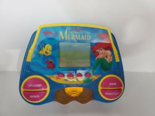Vtg 1997 Tiger Disney The Little Mermaid Handheld Lcd Video Game Ariel Sebastian