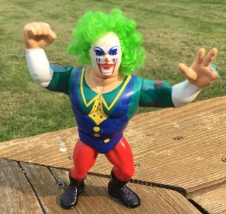 Vintage Hasbro Wwf 1993 Doink The Clown Action Figure Arms & Head Move Rare