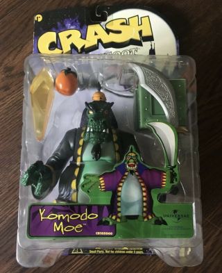 - Crash Bandicoot Komodo Moe Action Figure Series One Resaurus Company 1998