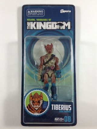 Tiberius Animal Warriors Of The Kingdom 1.  5 Spero Toys 3.  75 " Action Figure