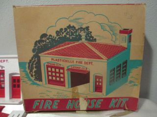 Vintage Bachmann Bros.  Miniature Plasticville U.  S.  A.  Fire House