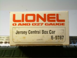 Lionel 6 - 9787 Central of Jersey Box Car C - 8 3