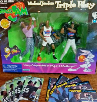Michael Jordan 9 Upper Deck Mlb Baseball Rookie Cards & Space Jam Triple Play