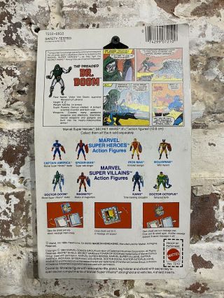 1984 Marvel Heroes Secret Wars Doctor Doom And His Secret Shield By Mattel 2