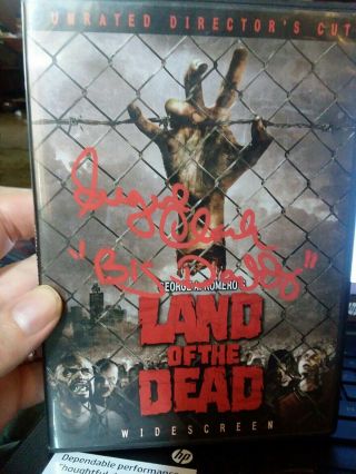 Land Of The Dead Dvd Signed By Big Daddy Eugene Clark Zombie