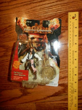 Half Skeleton Jack Sparrow With Tricorn Hat And Sword Figure