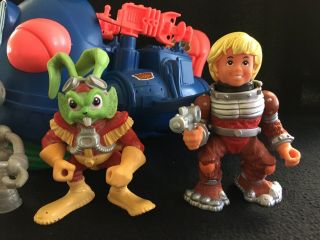 Bucky O’ Hare 1991 Toad Croaker Plane & 4 Action Figures Continuity Graphics USA 2