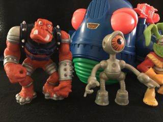 Bucky O’ Hare 1991 Toad Croaker Plane & 4 Action Figures Continuity Graphics USA 3