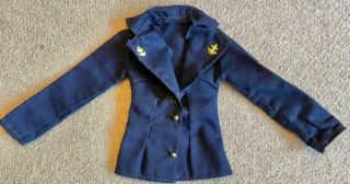 Jacket Only For Mego 12 " Wonder Woman Diana Prince Military Coat 1977