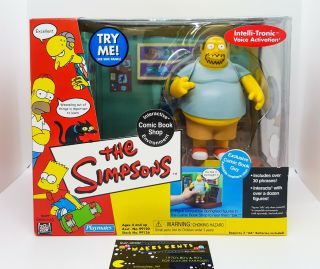 The Simpsons Comic Book Shop Interactive Environment Playset With Comic Book Guy