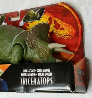 Jurassic World Dino Rivals Triceratops Dual Attack Hard To Find 3