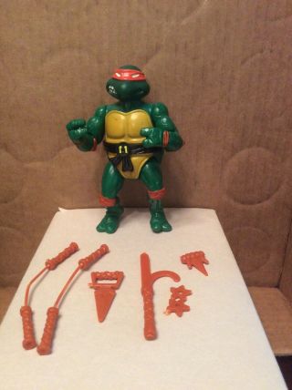 Vintage 1988 Tmnt Teenage Mutant Ninja Turtles Michaelangelo Soft Head Complete