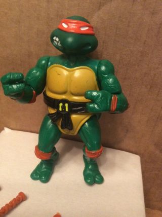 Vintage 1988 TMNT Teenage Mutant Ninja Turtles Michaelangelo Soft Head Complete 3