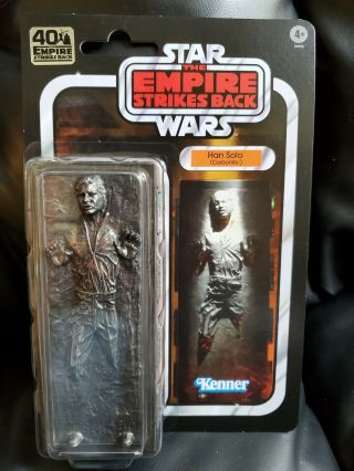 Star Wars The Black Series Han Solo In Carbonite 6 " 40th Amazon Exclusive Nm