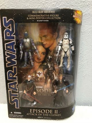 Star Wars Commemorative Action Figure 4 Pack Episode Ii Attack Of The Clones Nib