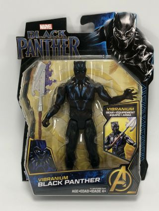 Marvel Black Panther 6 " Inch Action Figure With Vibranium Gear Ships Fast